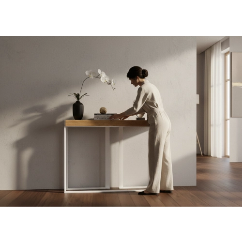 KONSOLA - REGAŁA Z DREWNA LITEGO DĄB OLCHA JESION SKD-380